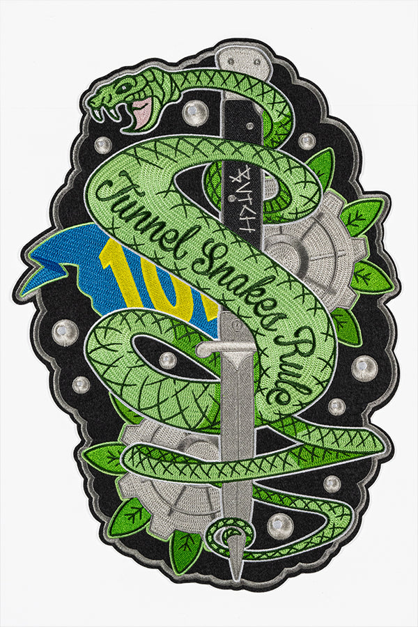 Fallout Tunnel Snakes Rule Chain Stitch Patch - Image 2