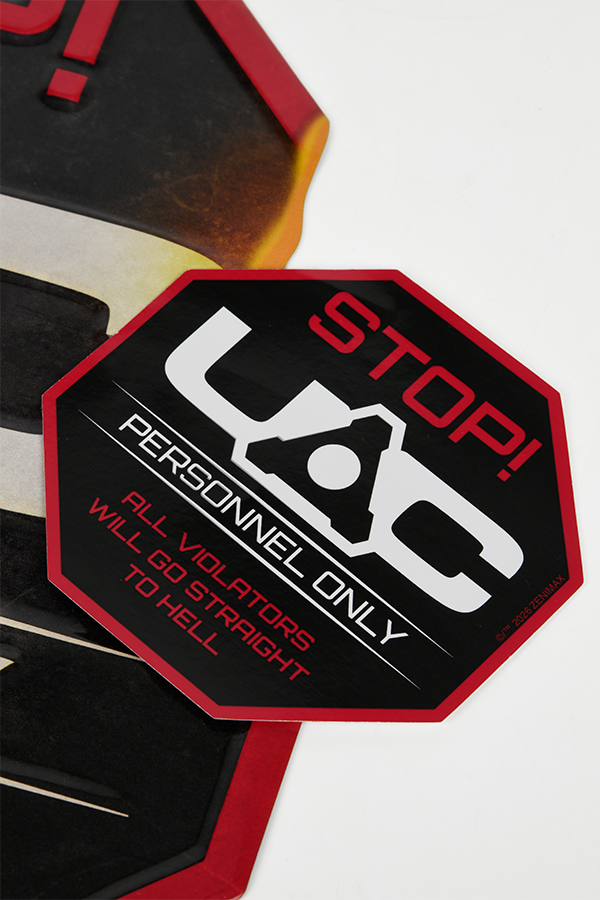 DOOM UAC Security Metal Sign - Image 5