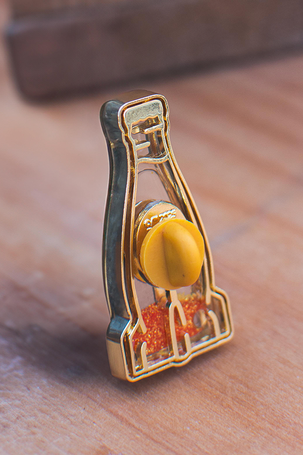 Fallout Nuka Orange Glitter Pin - Image 5