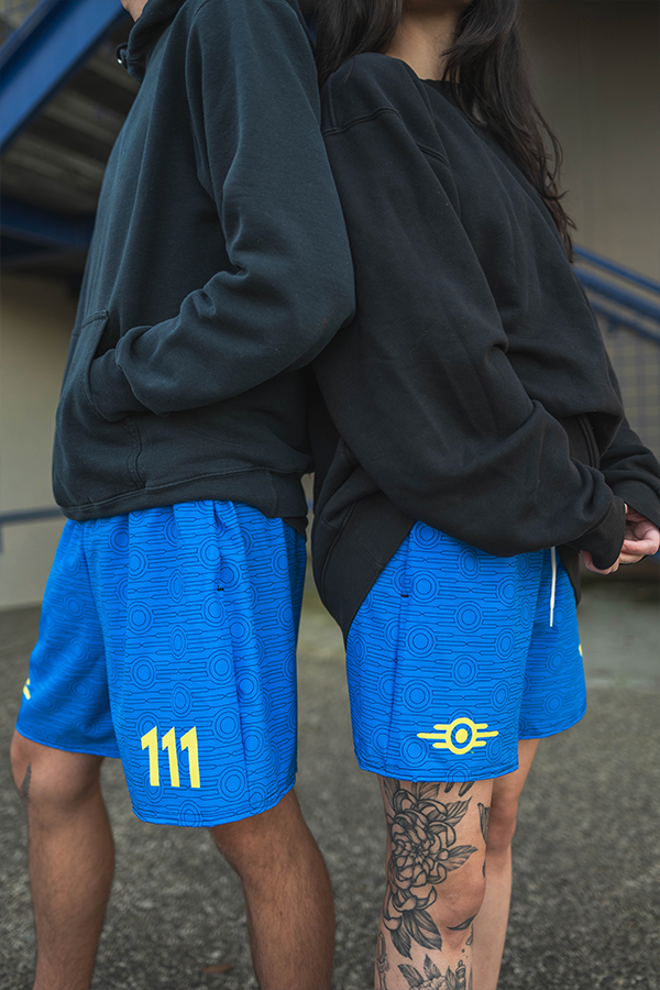 Fallout Vault 111 Athletic Shorts - Image 5