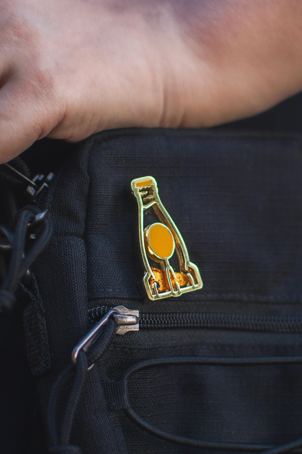 Fallout Nuka Orange Glitter Pin - Image 7