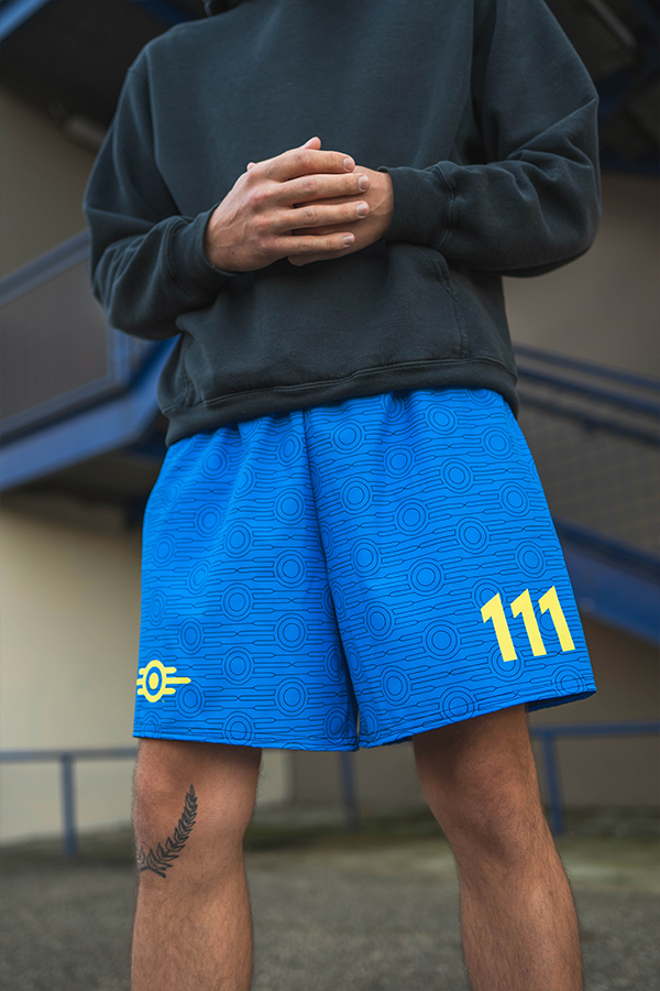 Fallout Vault 111 Athletic Shorts - Image 6